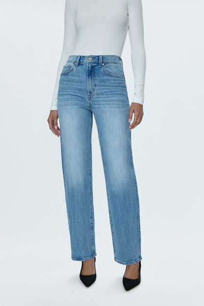 Cassie Super High Rise Straight Jean - Fonda