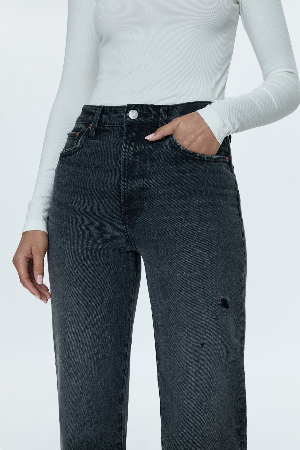 Cassie Super High Rise Straight Jean - After Hours Vintage
