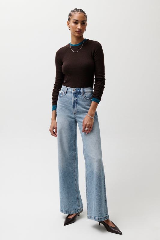 Lana High Rise Ultra Wide Leg Jean - Break