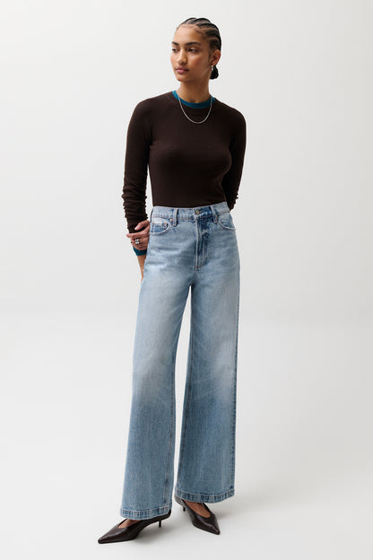 Lana High Rise Ultra Wide Leg Jean - Break