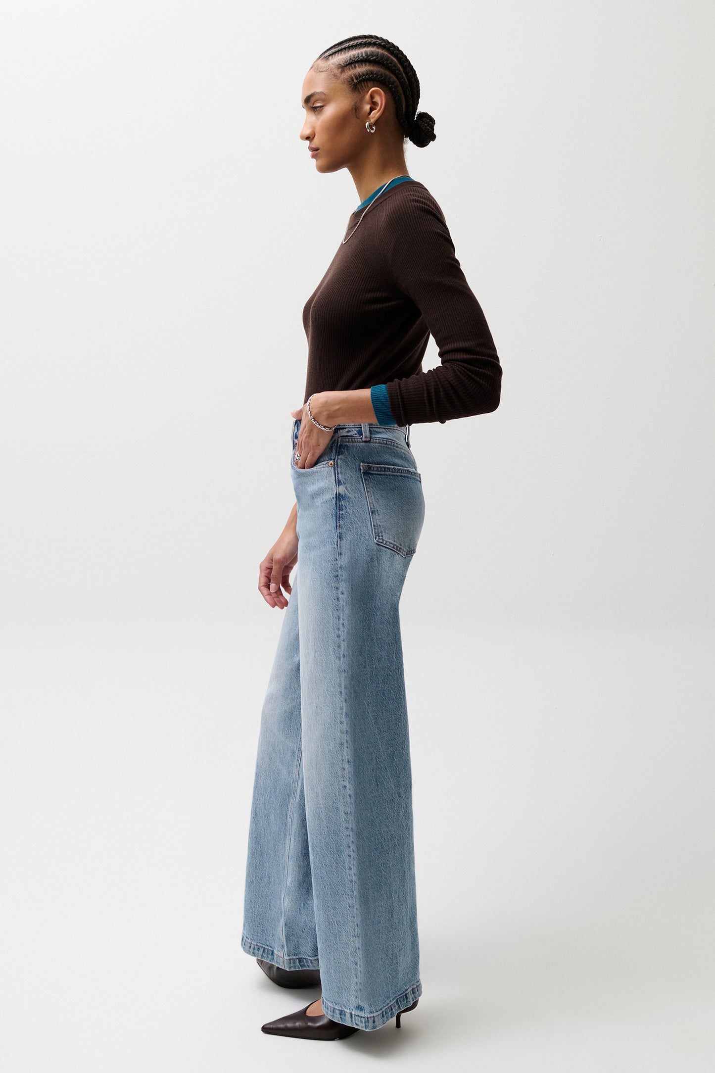 Lana High Rise Ultra Wide Leg Jean - Break