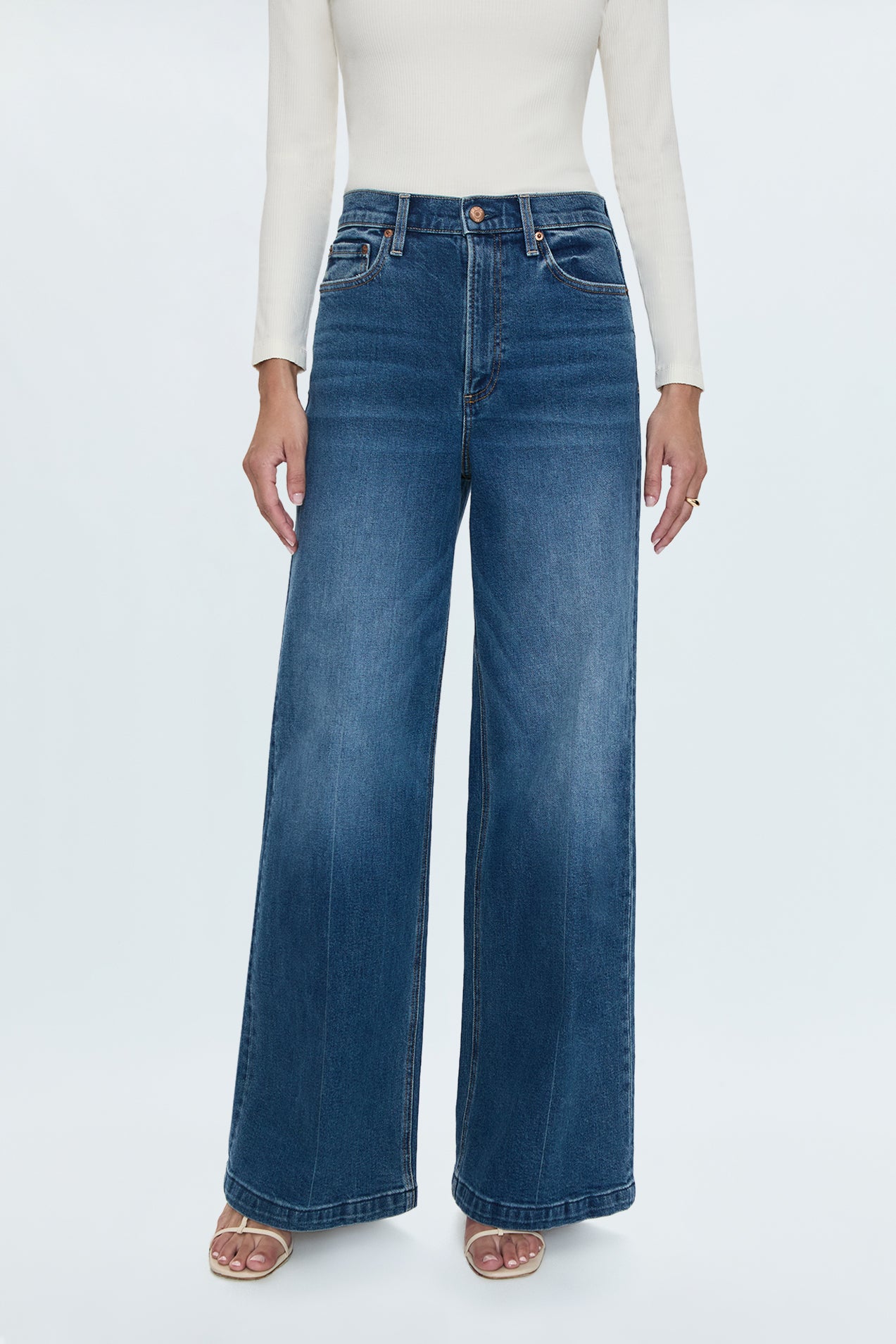 Lana High Rise Ultra Wide Jean - Cider