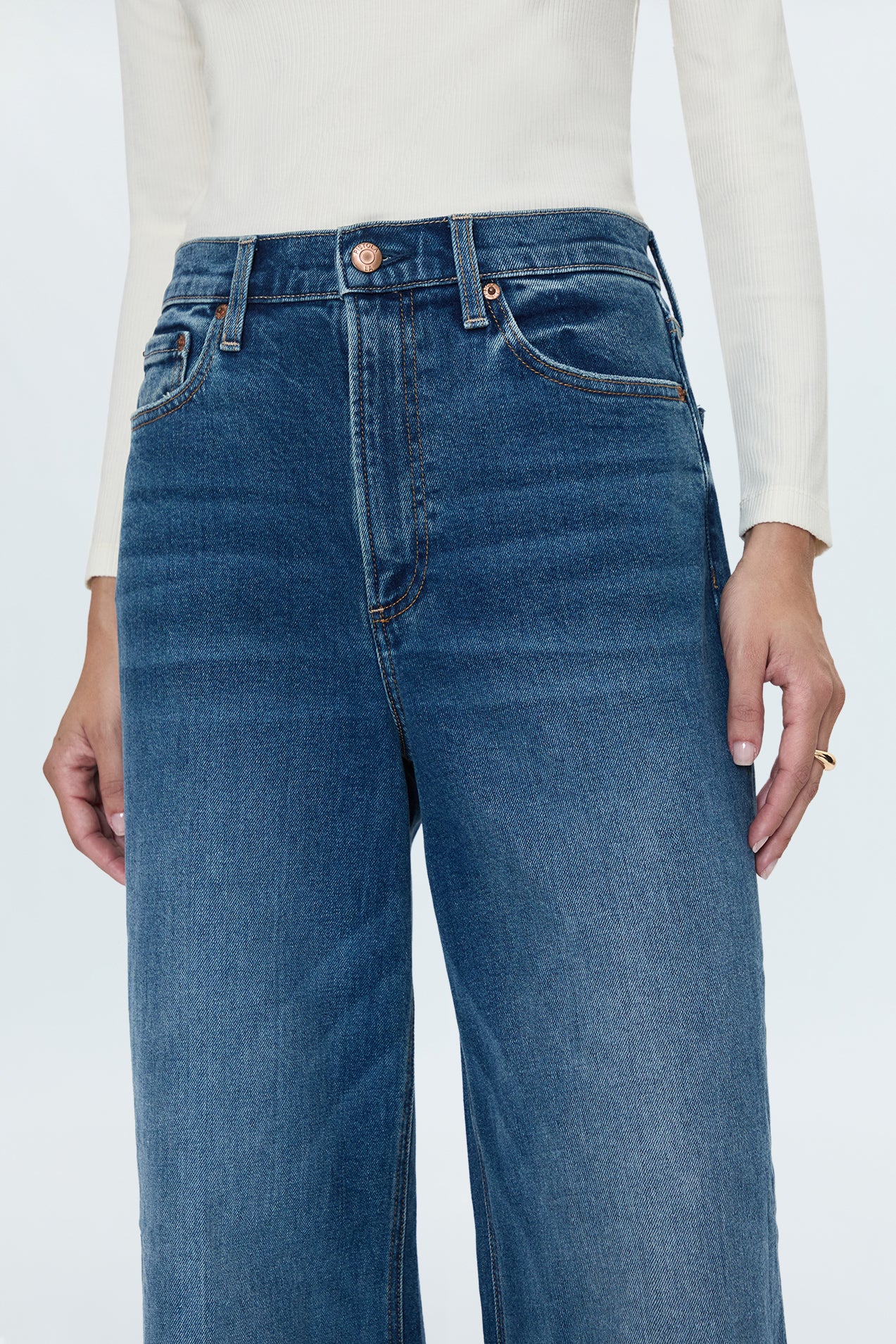 Lana High Rise Ultra Wide Jean - Cider