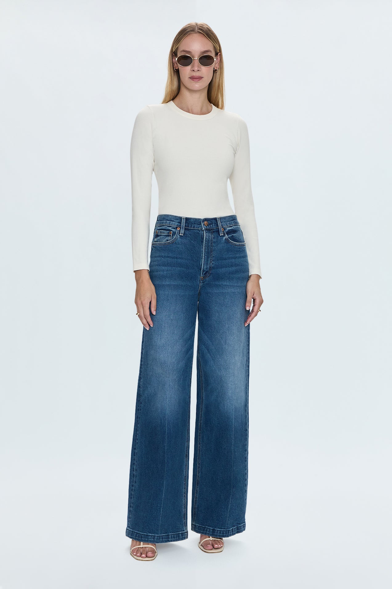 Lana High Rise Ultra Wide Jean - Cider
