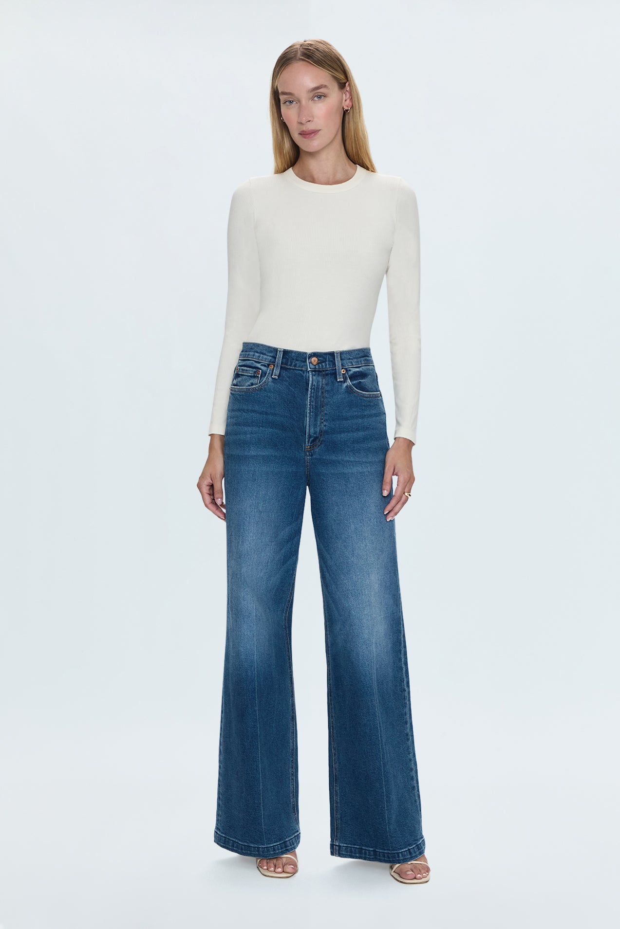 Lana High Rise Ultra Wide Jean - Cider