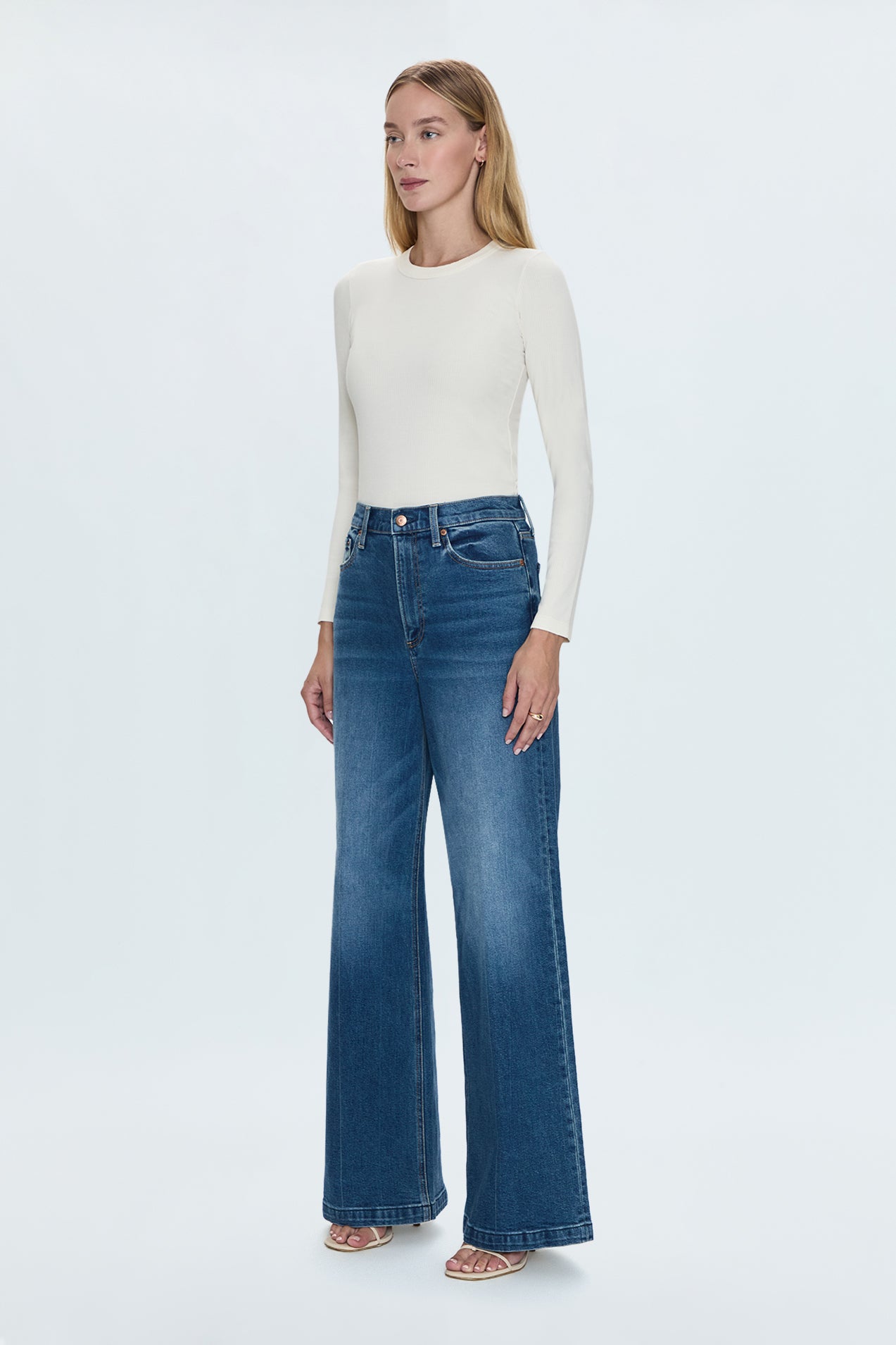 Lana High Rise Ultra Wide Jean - Cider