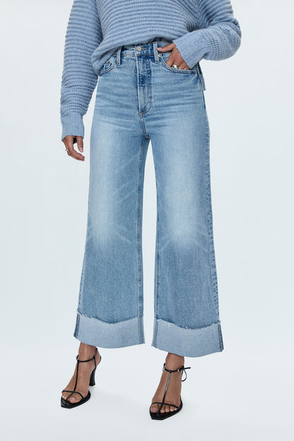 Lana High Rise Ultra Wide Leg Jean - Snowcat