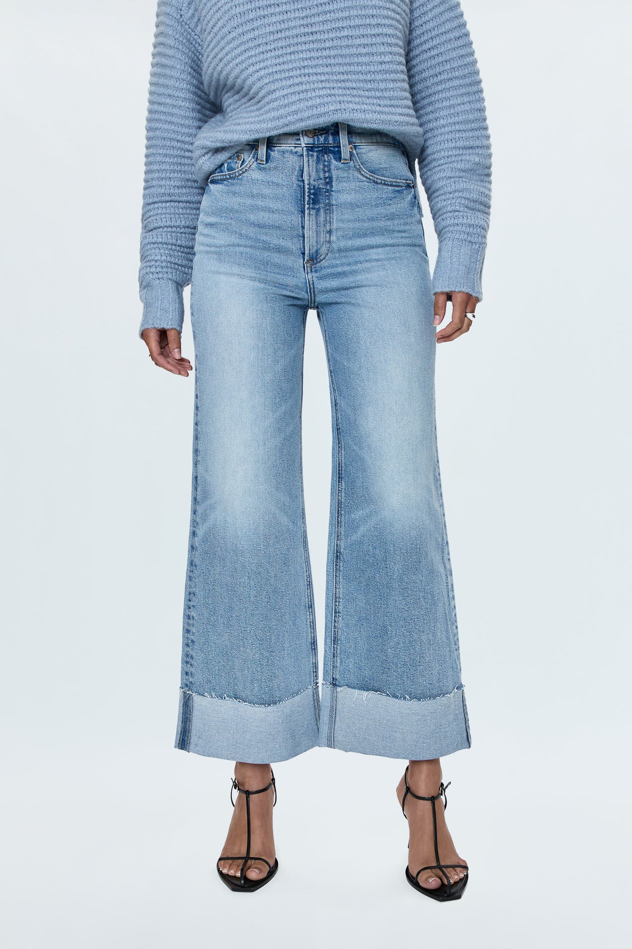 Lana High Rise Ultra Wide Leg Jean - Snowcat