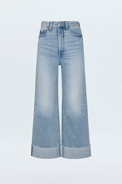 Lana High Rise Ultra Wide Leg Jean - Snowcat