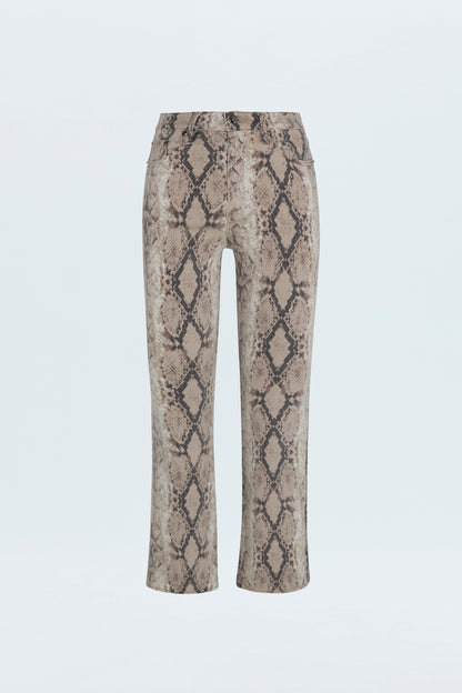 Lennon High Rise Boot Jean - Python