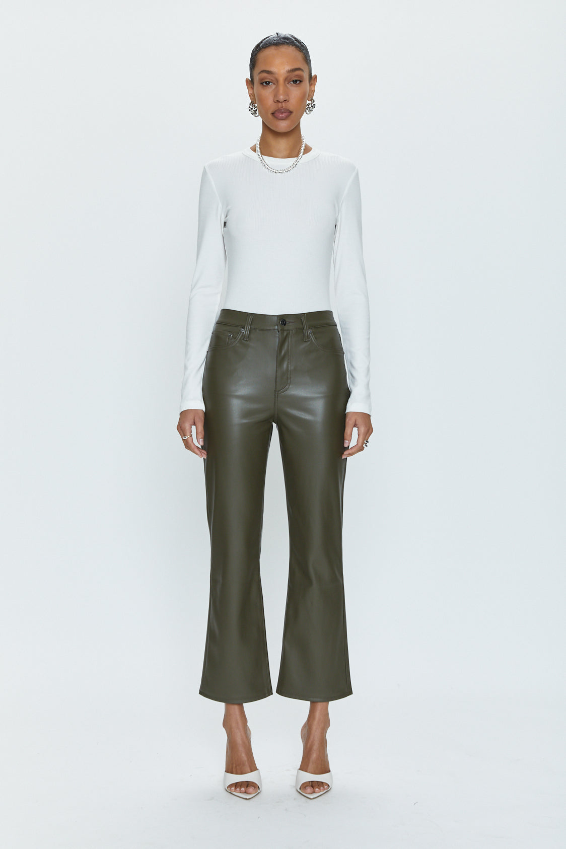 Lennon High Rise Crop Boot - Sage
