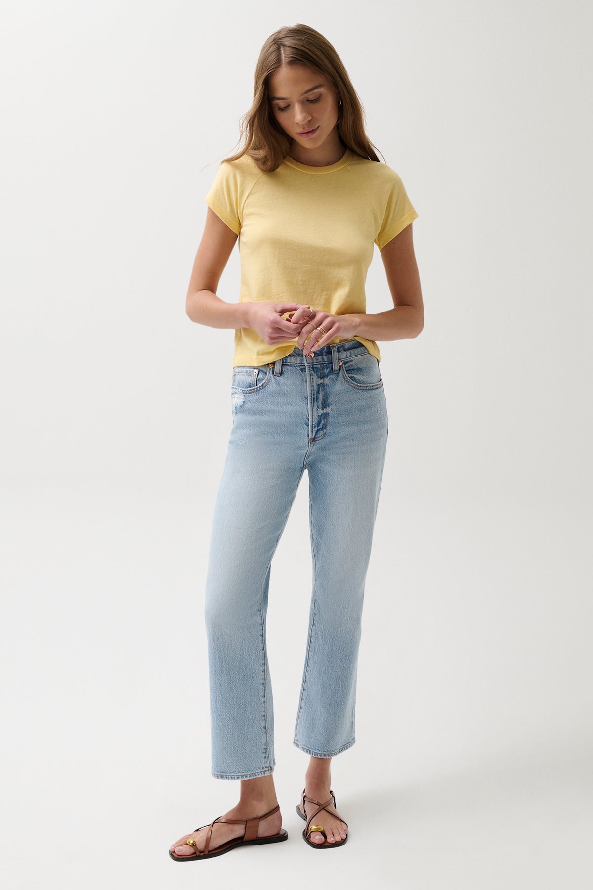 Ally High Rise Ankle Boot Jean Misted Eve