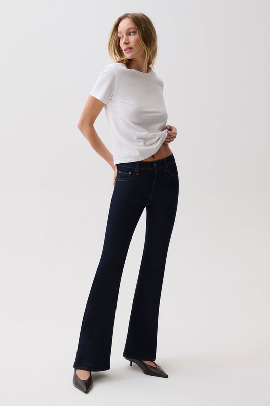 Kinsley Mid Rise Ultra Flare - Night Flight