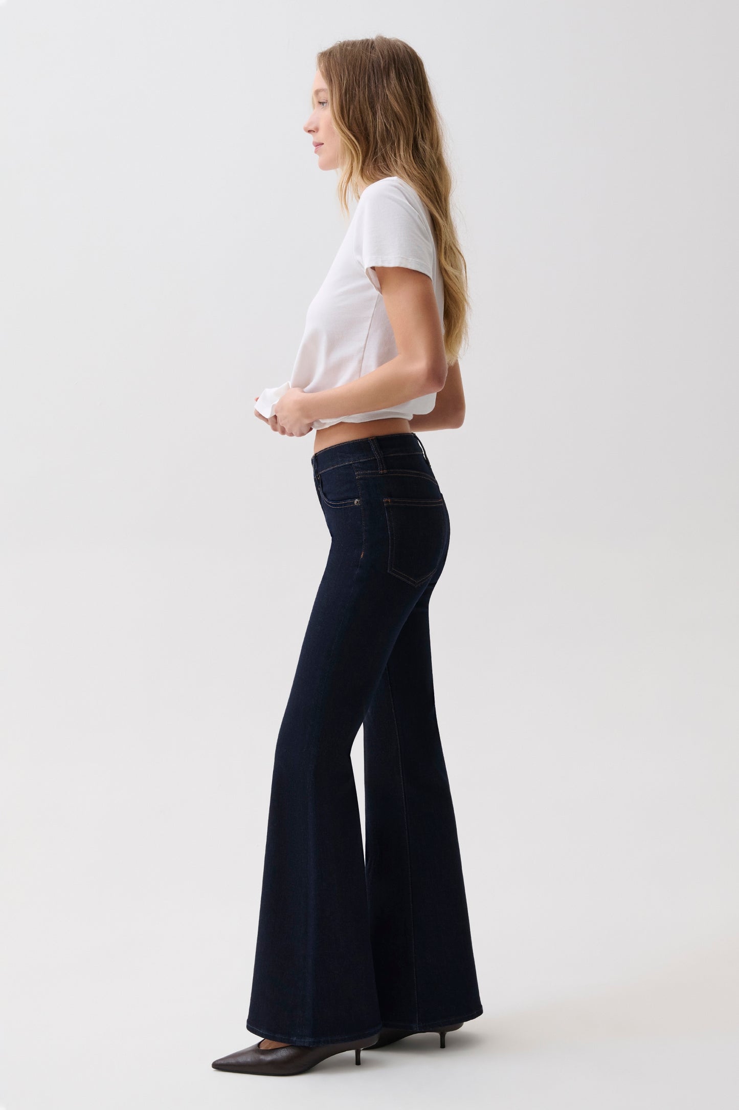 Kinsley Mid Rise Ultra Flare - Night Flight