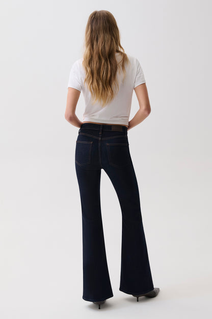 Kinsley Mid Rise Ultra Flare - Night Flight