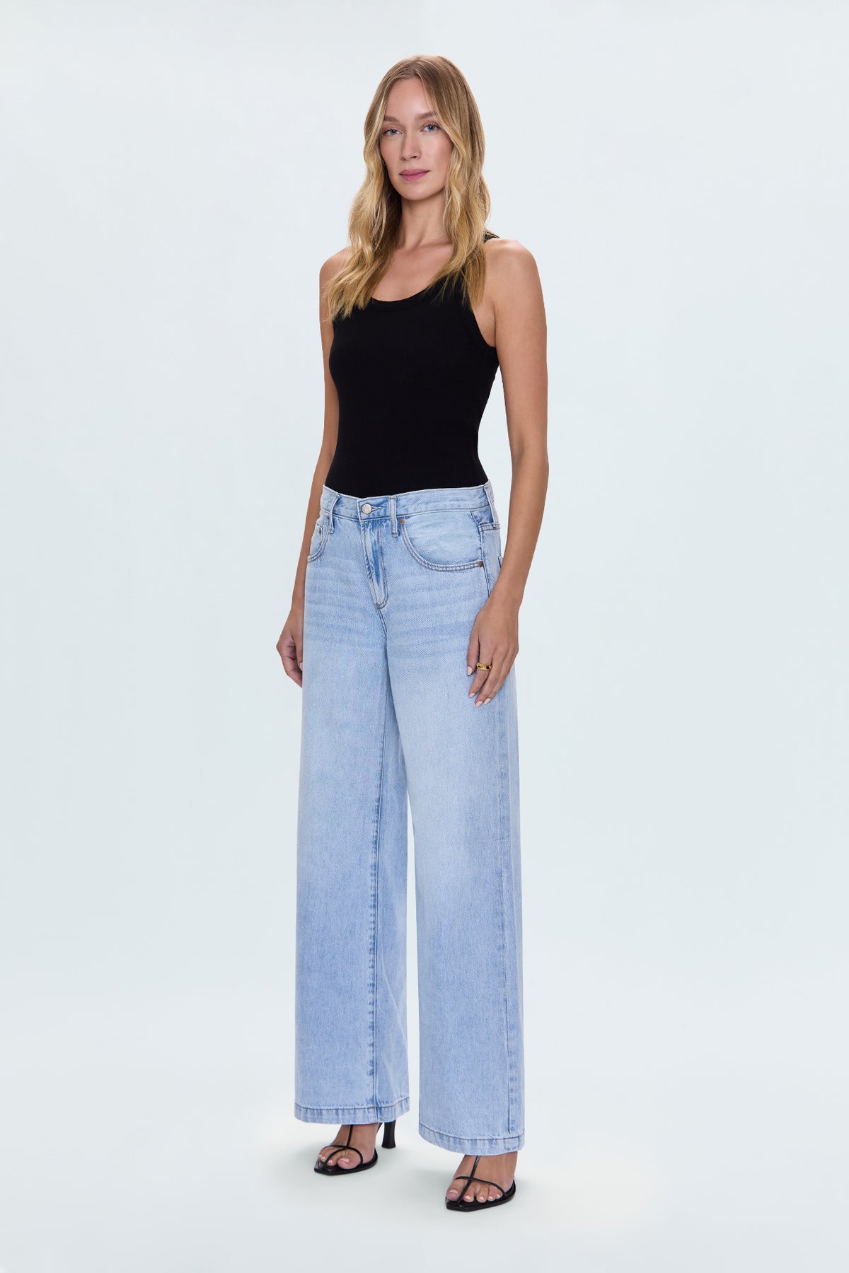 Jadyn Low Slung Palazzo Jean - Chateau