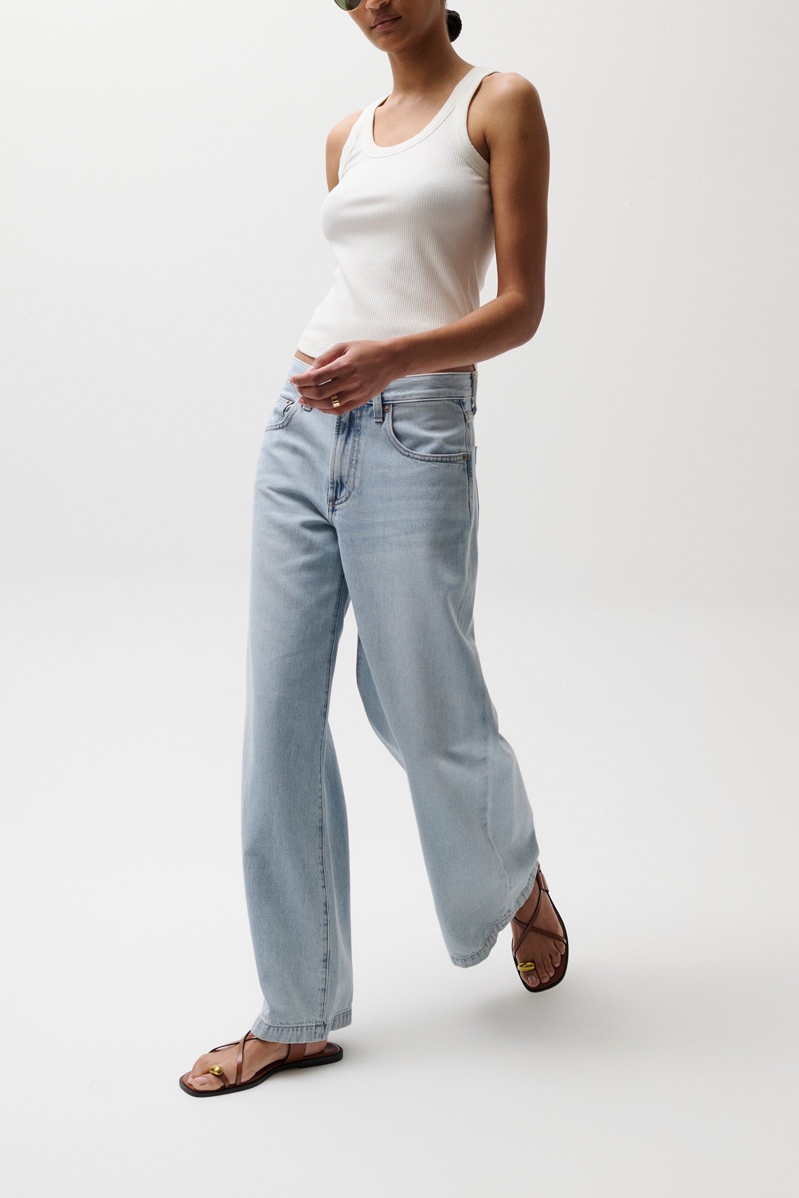 PETITE Jadyn Mid Rise Palazzo Jean - Chateau – Pistola Denim