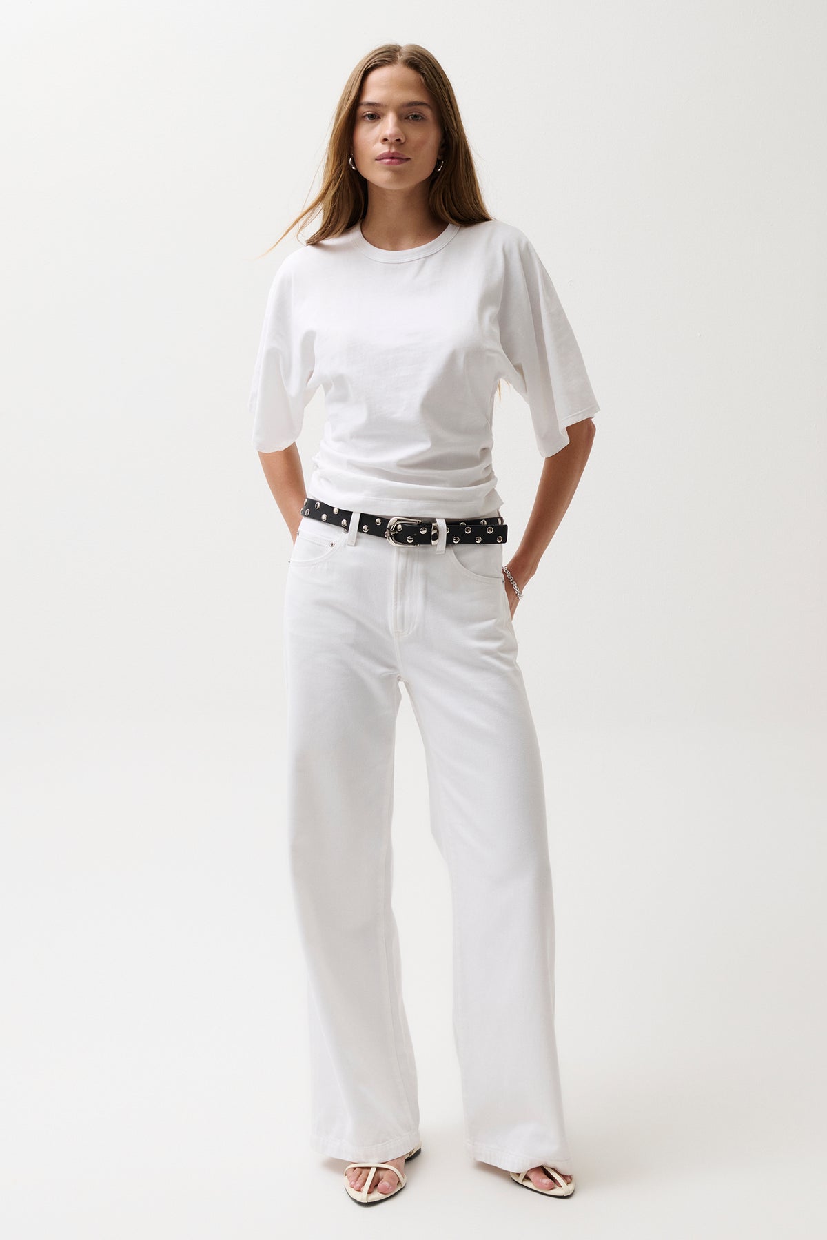 Jadyn Mid Rise Palazzo Jean Vivid
