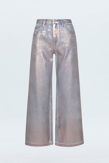 Jadyn Low Slung Palazzo Jean - Tinsel