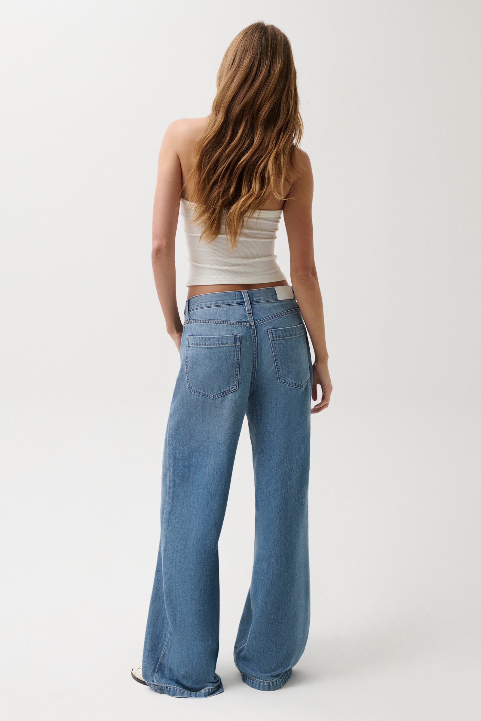 Jadyn Mid Rise Drawstring Palazzo Jean - Expanse – Pistola Denim