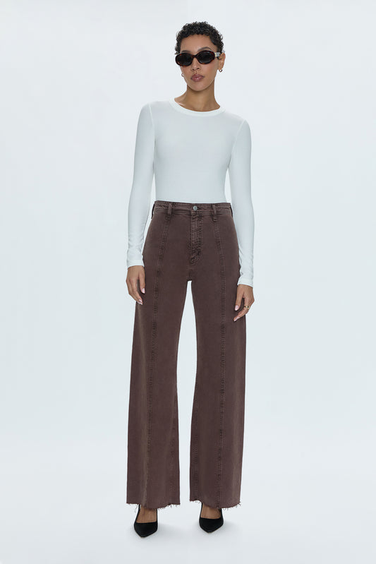 Penny High Rise Wide Jean -  Dark Roast