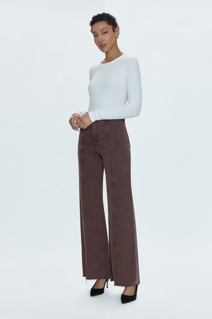 Penny High Rise Wide Jean -  Dark Roast