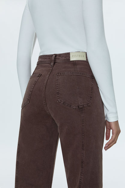 Penny High Rise Wide Jean -  Dark Roast