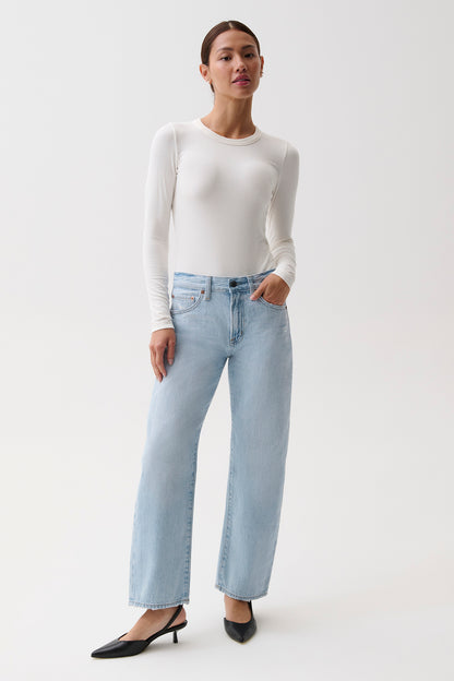PETITE Lexi Mid Rise Bowed Straight - Dolce Vita Vintage