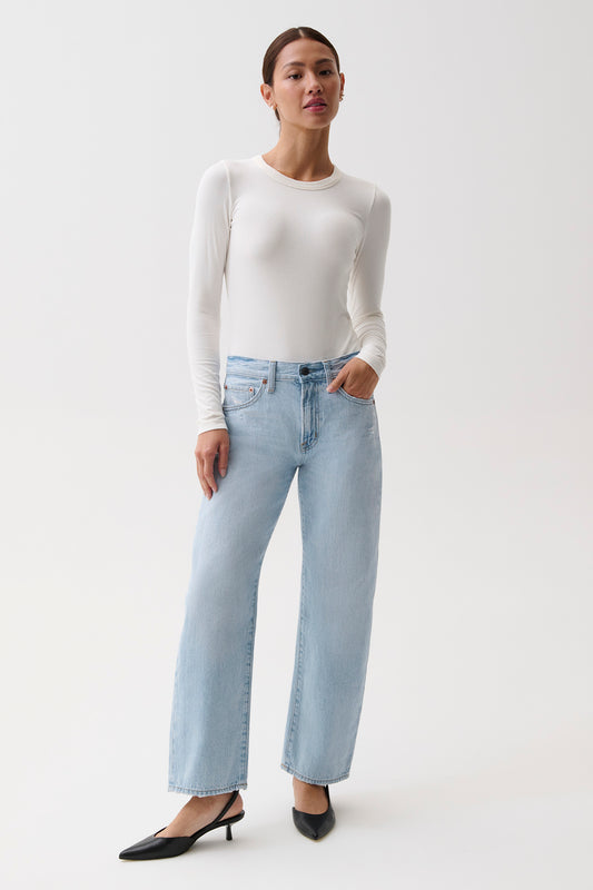 PETITE Lexi Mid Rise Bowed Straight - Dolce Vita Vintage