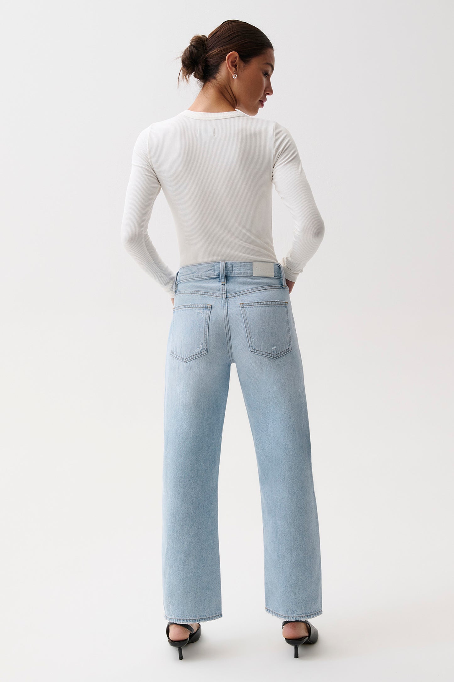 PETITE Lexi Mid Rise Bowed Straight - Dolce Vita Vintage