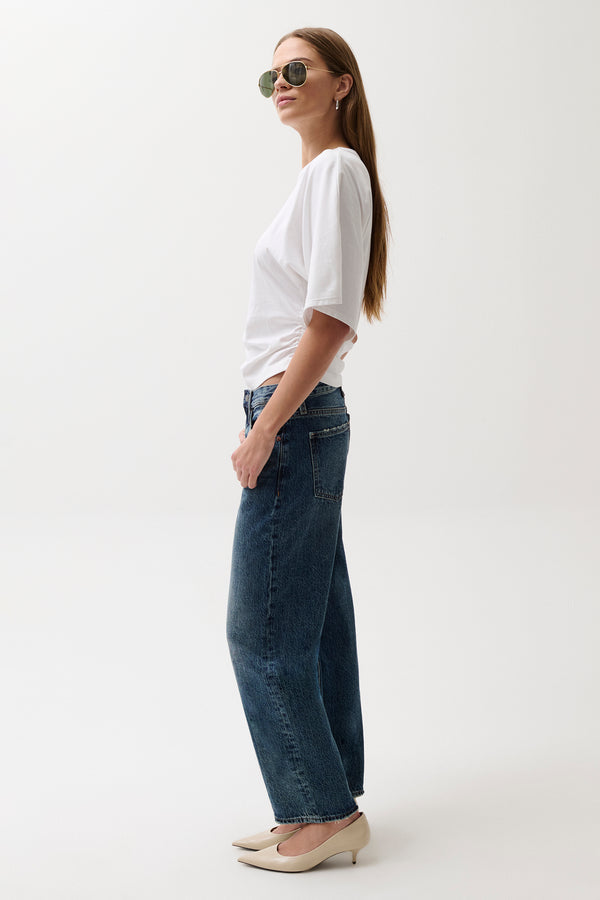Lexi Mid Rise Bowed Straight Jean - Artisan