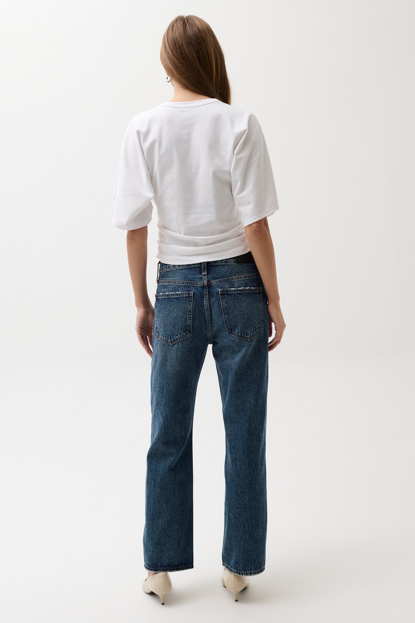Lexi Mid Rise Bowed Straight Jean - Artisan