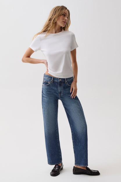 PETITE Lexi Mid Rise Bowed Straight - Distance