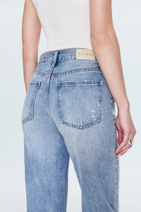 Lexi Mid Rise Bowed Straight - Bowie