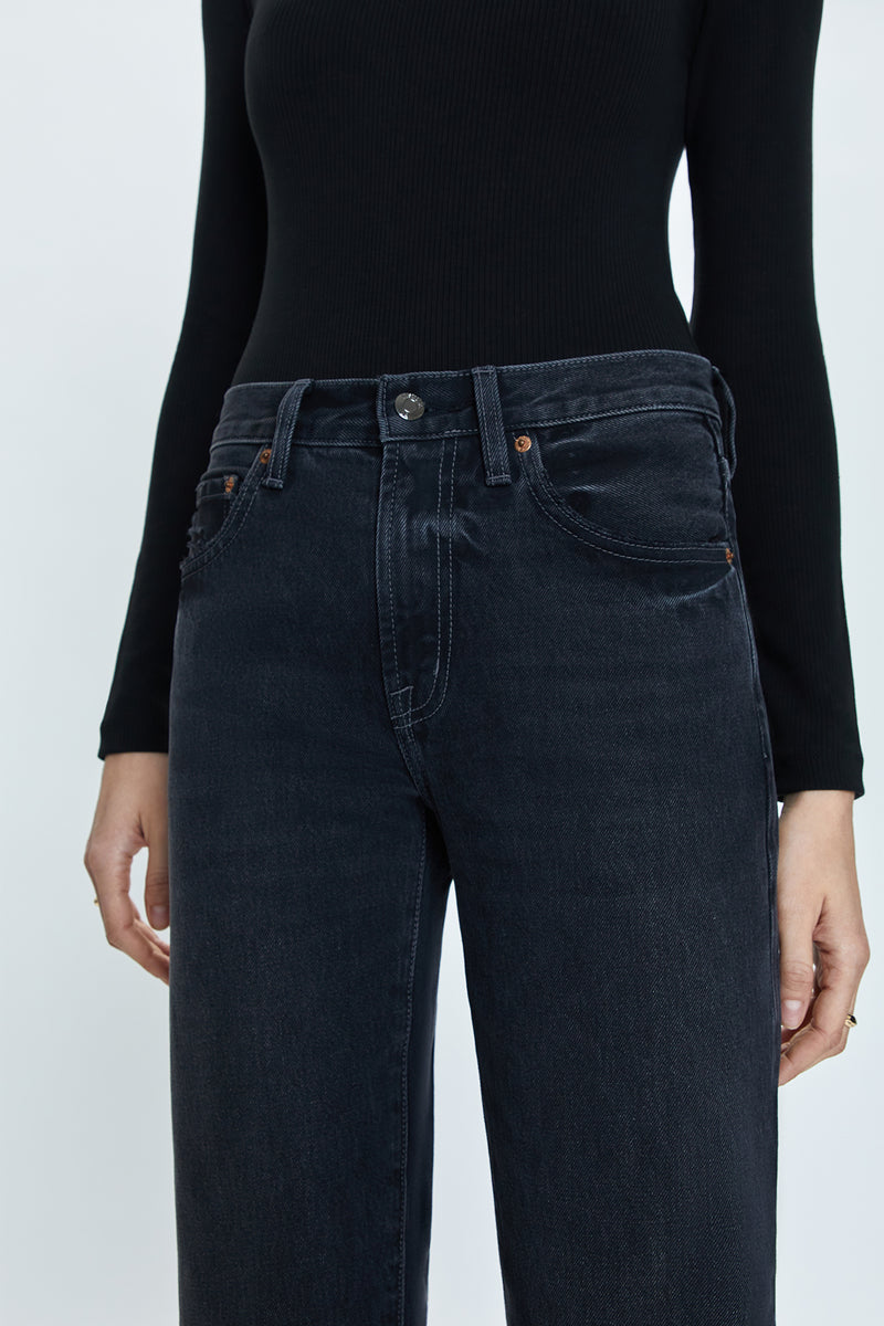Lexi Mid-Rise Bowed Straight Jean Blush main image 1