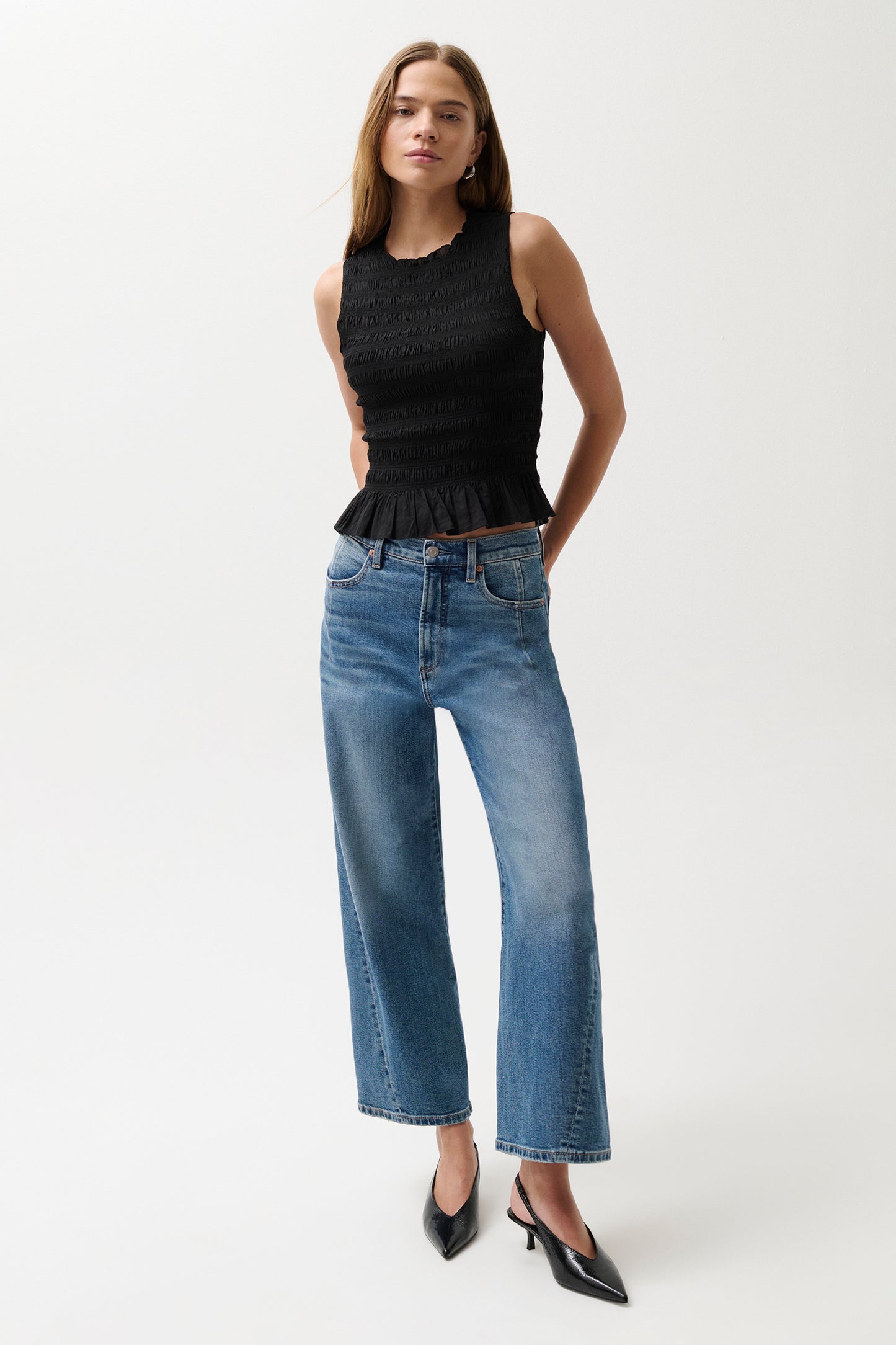 Kyra High Rise Bowed Ankle - Soho