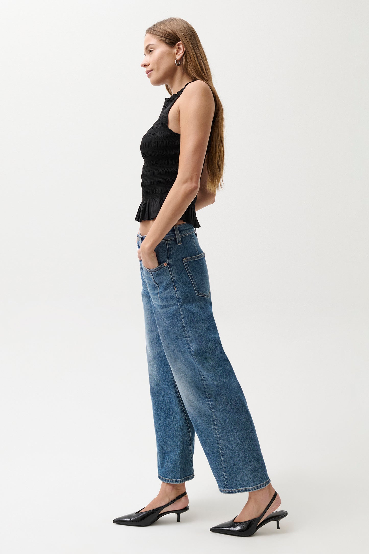 Kyra High Rise Bowed Ankle - Soho