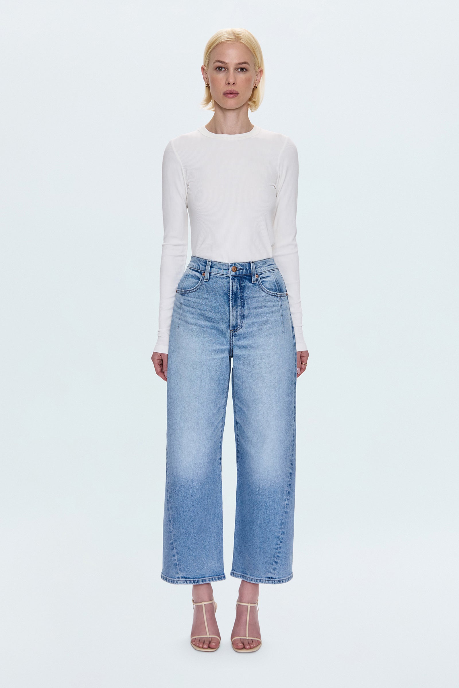 Kyra High Rise Bowed Ankle Terrace