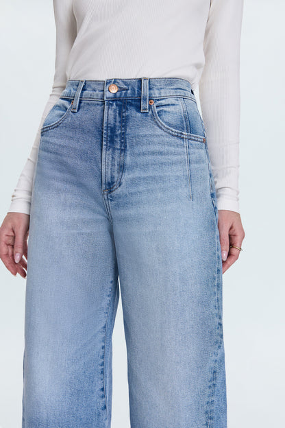 PETITE Kyra Ankle High Rise Bowed Jean - Terrace