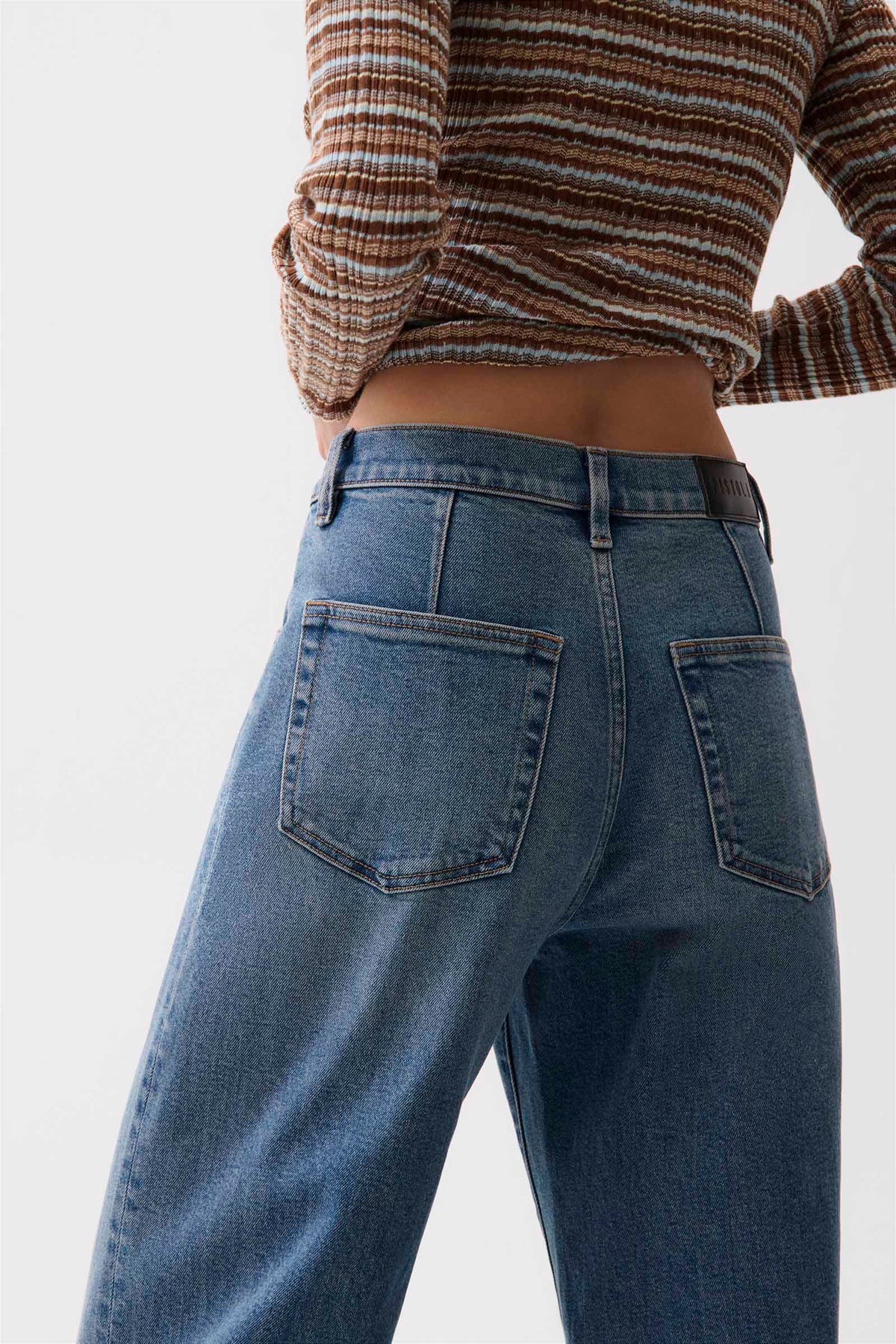 PETITE Kyra High Rise Bowed Wide Leg - Eureka