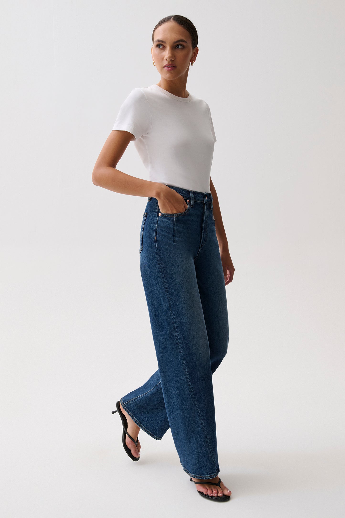Kyra High Rise Bowed Ankle - Inkwell