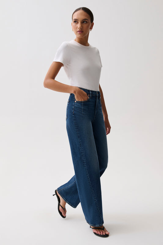 Kyra High Rise Bowed Ankle - Inkwell