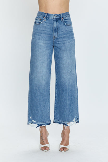 Loretta High Rise Wide Leg Ankle Jean - Revaler Vintage