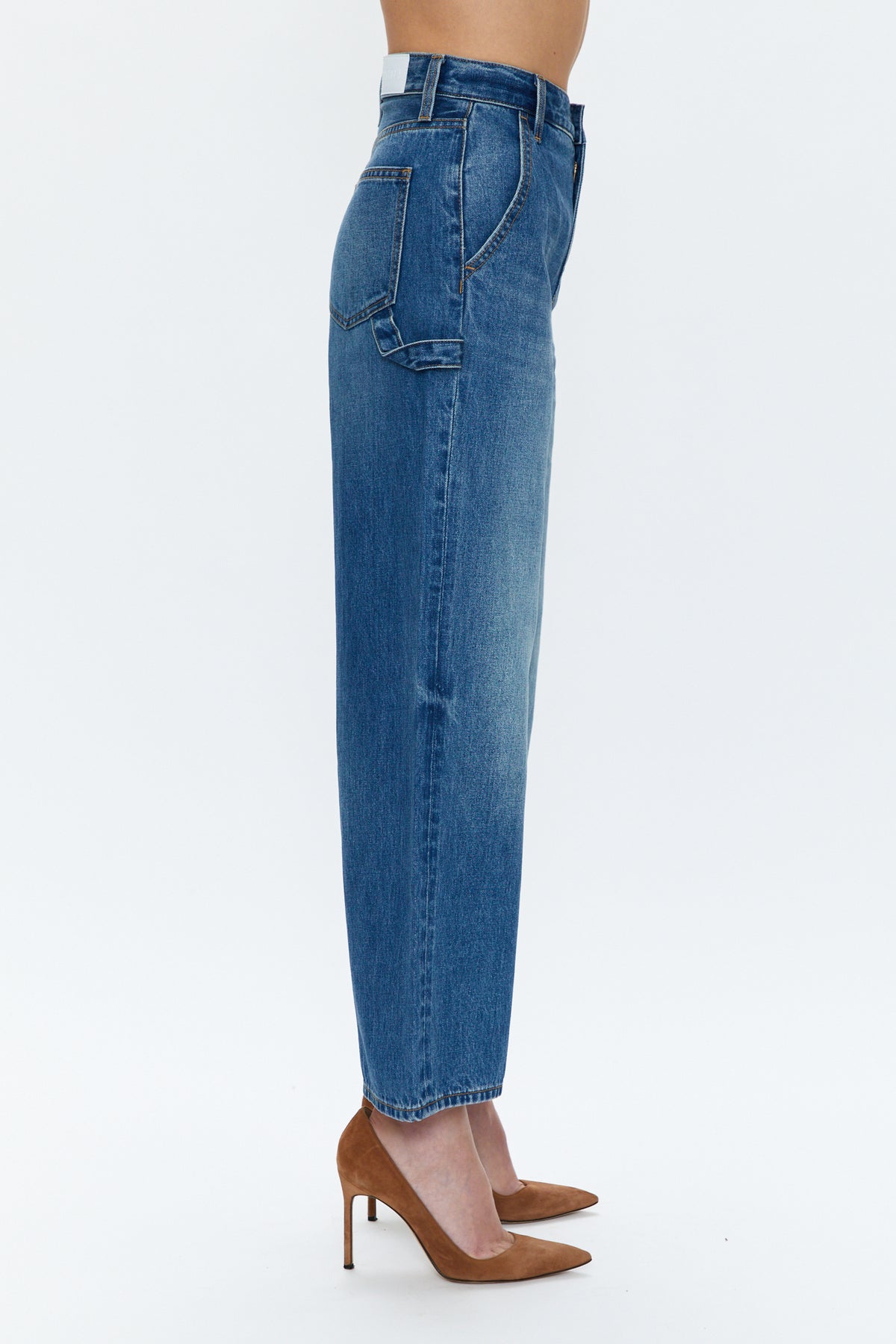 Loretta Utility High Rise Wide Leg Ankle - Tonic
