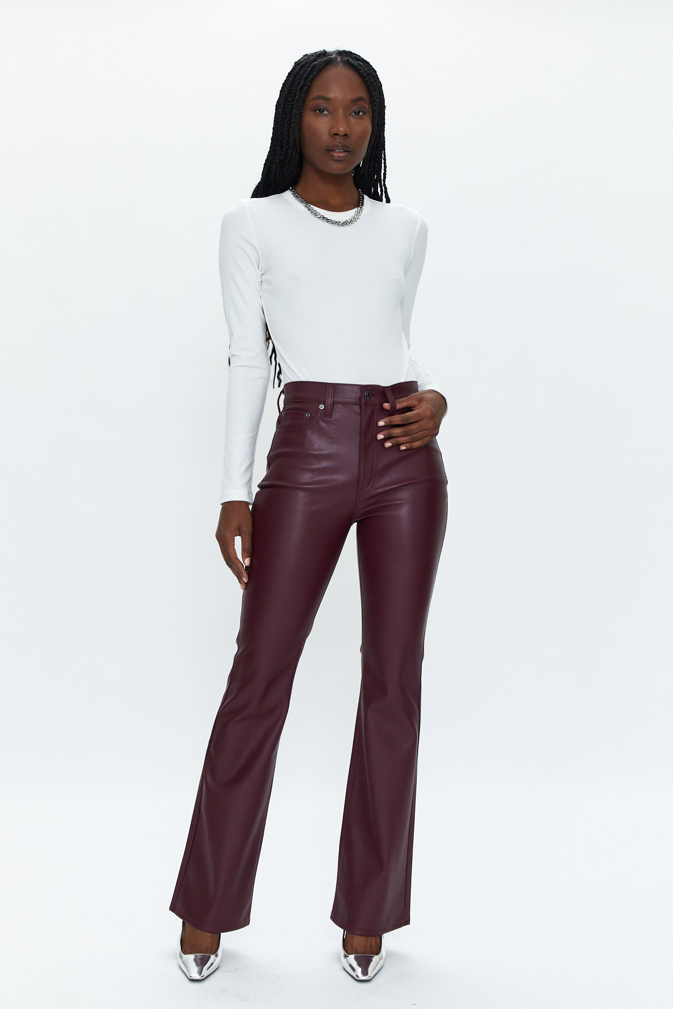 Dana High Rise Boot - Dark Rose