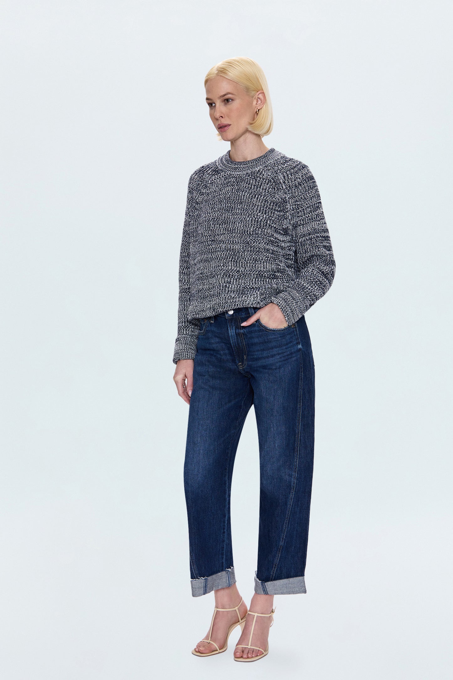 Kacey Mid Rise Cuffed Straight Jean - Cultivate