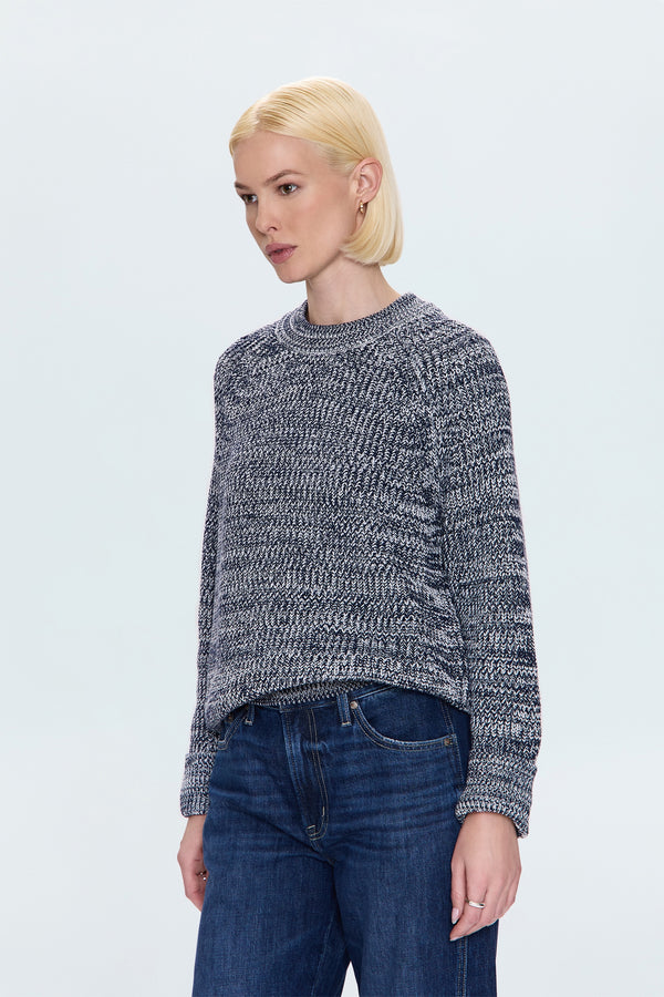 Edie Sweater - Navy Marl