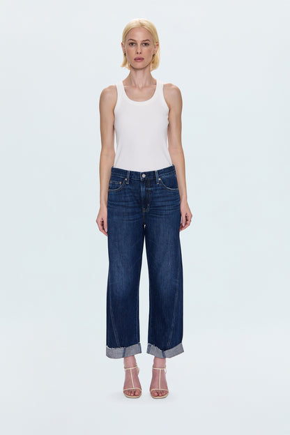 Kacey Mid Rise Cuffed Straight Jean - Cultivate