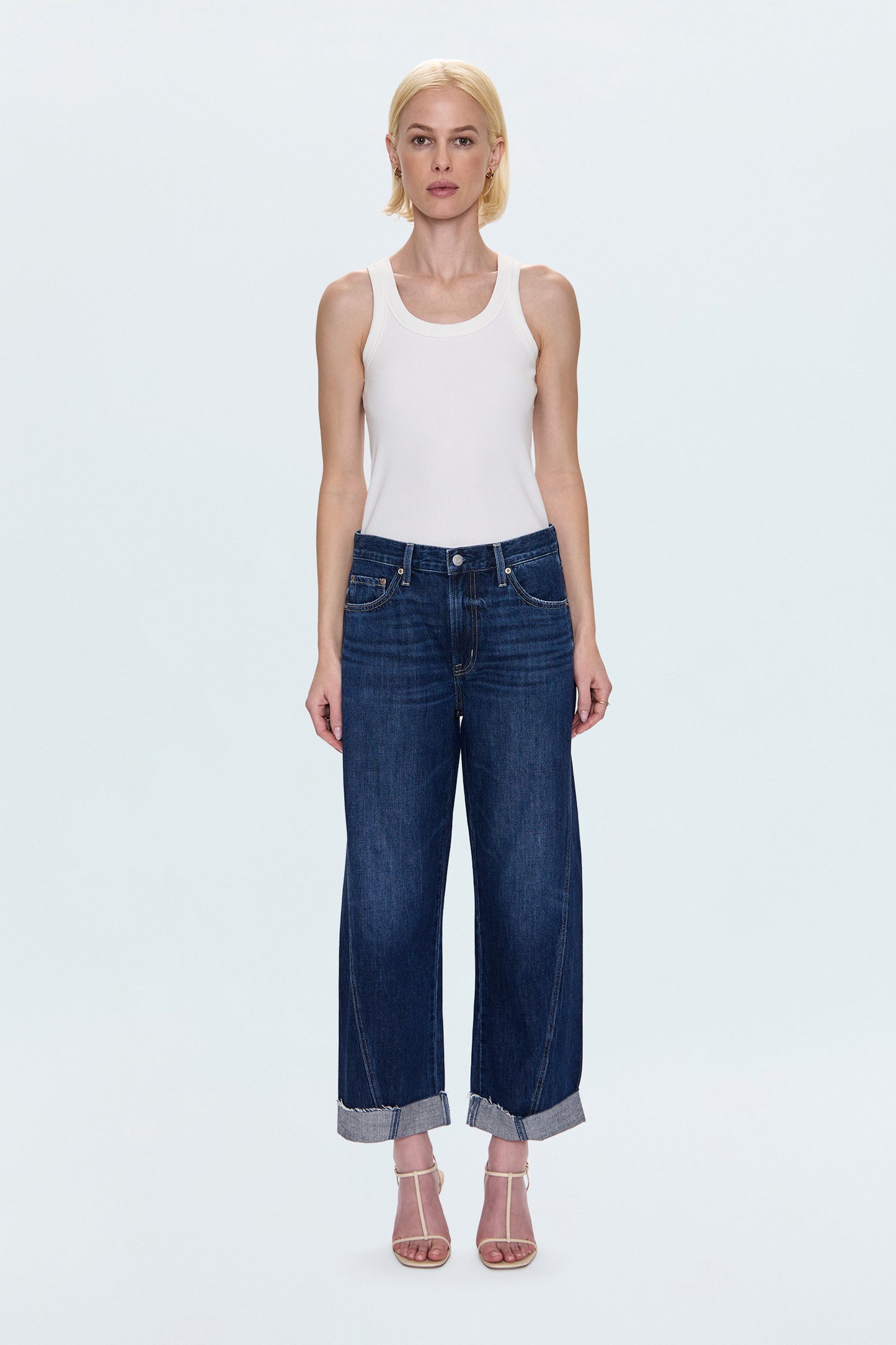 Kacey Mid Rise Cuffed Straight Jean - Cultivate
