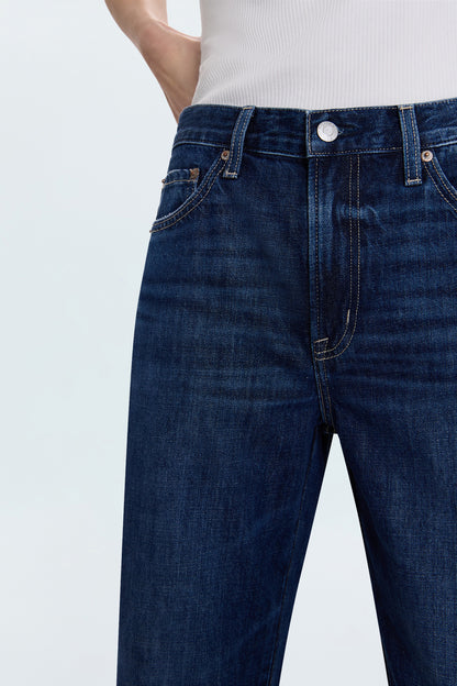 Kacey Mid Rise Cuffed Straight Jean - Cultivate